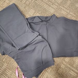 Figs Grey Medium Top Large bootcut pants